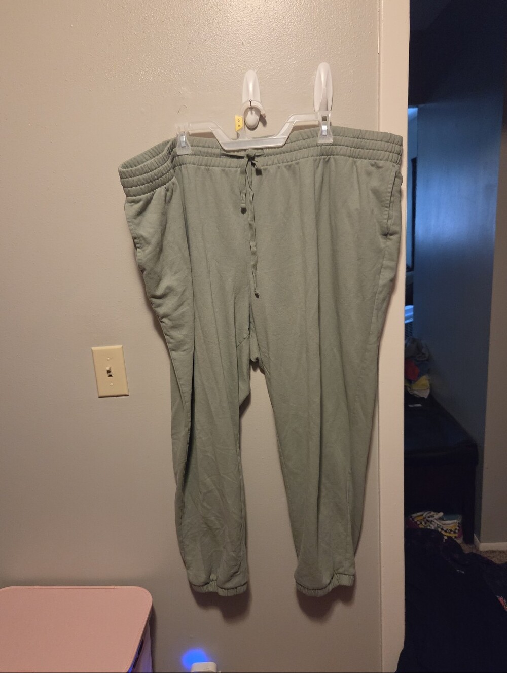 Ava & Viv Women's Light Sage Green Drawstring Joggers